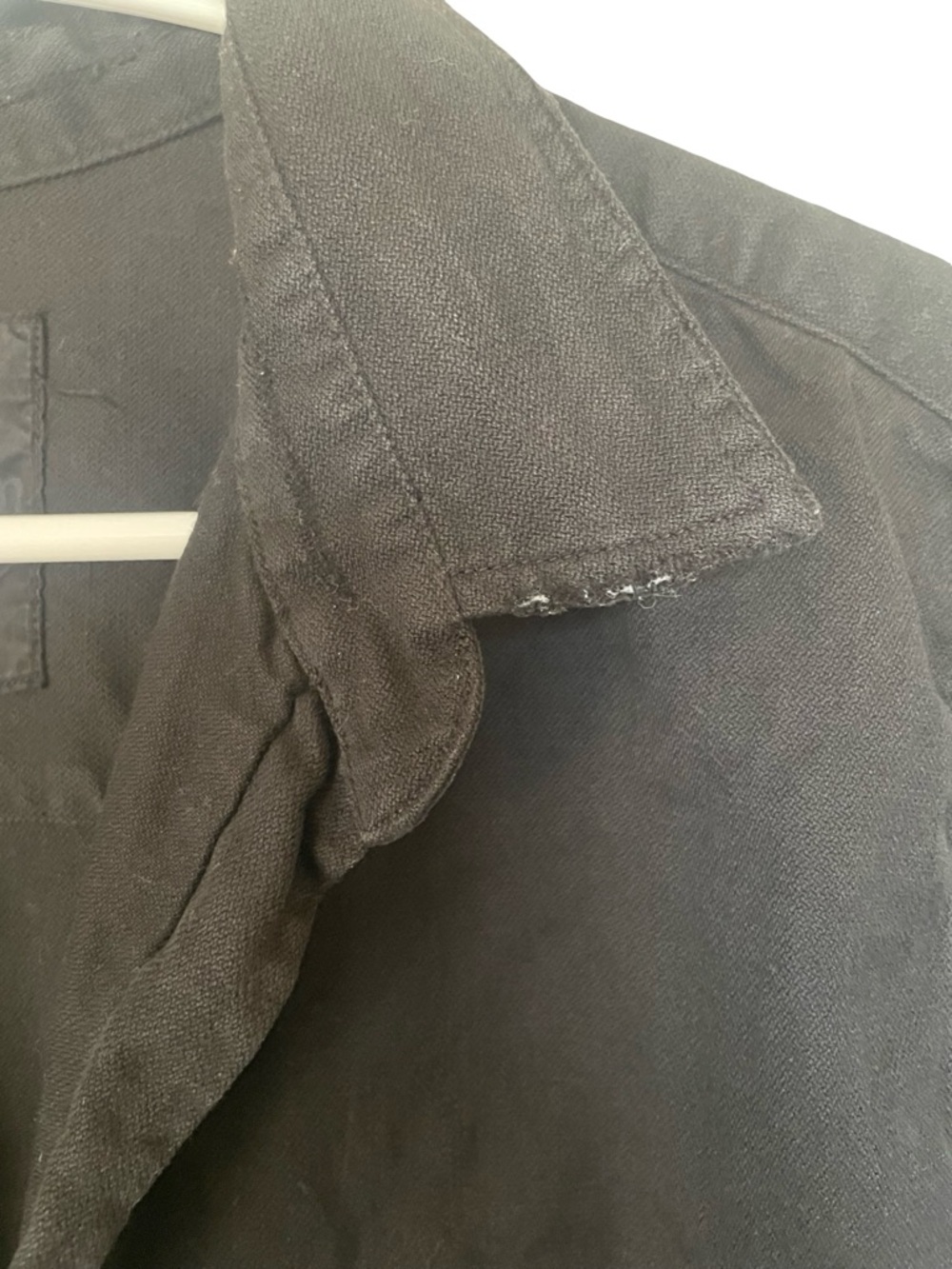 Frank & Eileen Eileen Shirt XL Black Relaxed Button Up Cotton - Picture 7 of 15